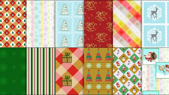 Christmas Patterns for Photoshop