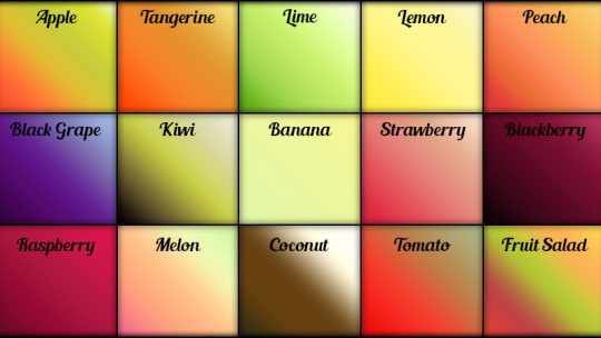 Fruity Gradients Set for Photoshop