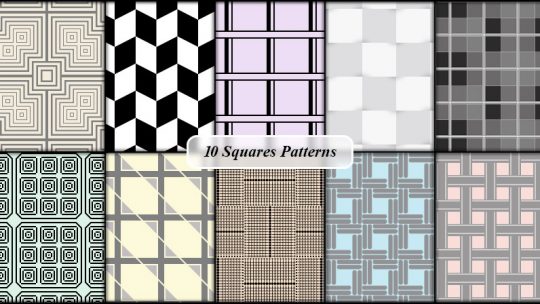 Squares Patterns for Photoshop
